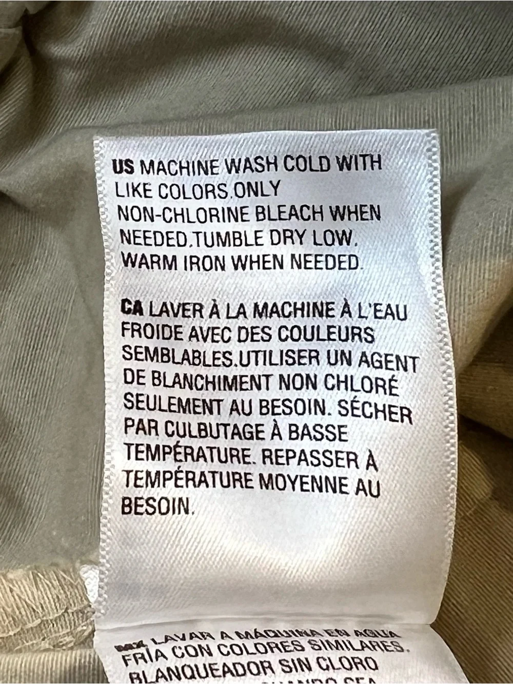 On 34th Core Chino Pant, Straight Leg with Pockets, Color Tan , Size XL - Picture 12 of 13
